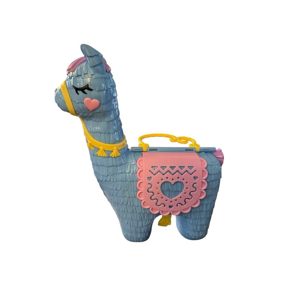 Polly Pocket Pajama Party Llama Party Compact Doll Playset Case Blue Lama 2021
